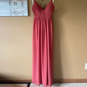 Azazie Aaida
Dress Color: Terracotta
Size: A8 UNALTERED